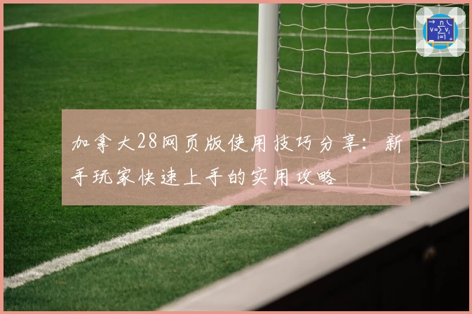 加拿大28网页版使用技巧分享：新手玩家快速上手的实用攻略